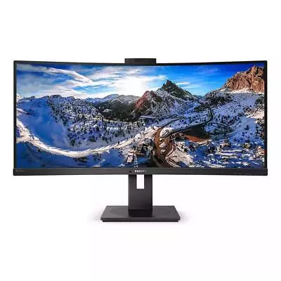 Philips 346P1CRH Ultrawide 34inch WQHD 100Hz VA Curved Monitor With Webcam • $885.68