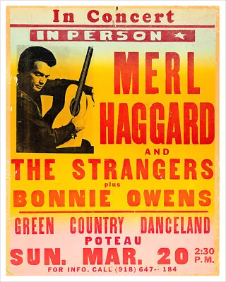 Merle Haggard Concert Poster Print • $19.50