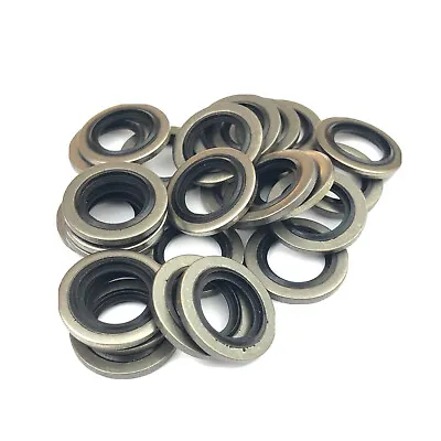 £20 • Buy 1/4  BSP Dowty Washer/Bonded Seals  Nitrile A4 Stainless Steel. Pack Of 25.