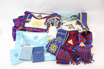 Masonic Regalia Inc Jewel Aprons Gloves Collars London Apron 15 X • £8.50