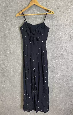$20.97 • Buy Forever New Womens Designer Boho Daisy Wide Leg Empire Zip Back Romper 8/XS (675