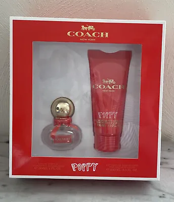 Coach Poppy 2pc Gift Set For Women EDP 1 Fl Oz Perfume & Body Lotion 3.3 Oz New • $44.96