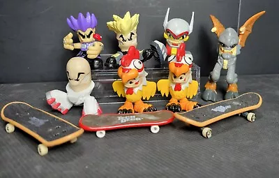 Tech Deck Dudes Creatures Lot Of 7 With Skateboards Rare Omen  • $34.99