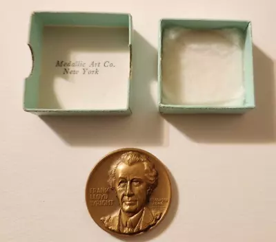 Medallic Art Co. Statehood Art Medal Wisconsin Frank Lloyd Wright W/box Holder! • $19.99