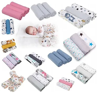 View Details Squares Baby Muslin Nappies Soft Cloth Diaper Bibs Colourful 100% Cotton 3-PACK • 6.99£