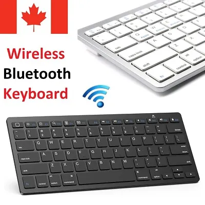 Slim Bluetooth Wireless 3.0 Keyboard For PC Windows Laptop Apple Mac IPad Tablet • $12.98