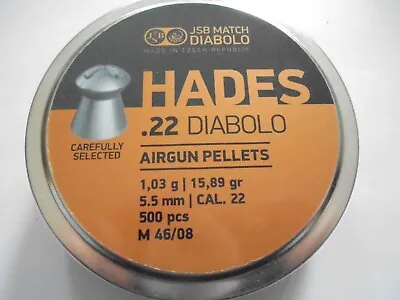 Jsb Hades Cal .22 Air Rifle Pellets X 500 • £20.99