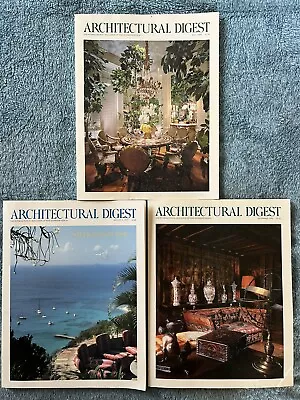 Architectural Digest Magazine Lot Vintage July August September 1990 • $15.99