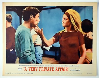 A VERY PRIVATE AFFAIR - VIE PRIVEE Brigitte Bardot 11x14 US LOBBY CARD #7 1962 • $16.30