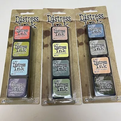 Ranger Tim Holtz Distress Mini Ink Pad Kits - #10 #9 #8 - 3 Item Bundle • $29.95