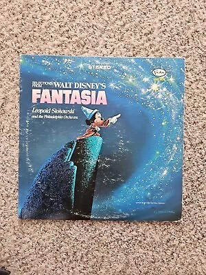 Walt Disney Fantasia Stokowski OST LP Buena Vista Stereo STER 4031 Record V G+ • $20
