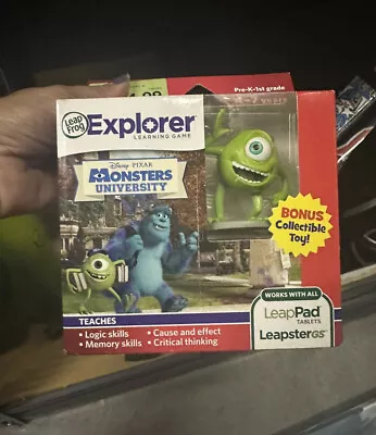 LeapFrog LeapPad Explorer LeapsterGS Monsters Inc University & Bonus MIKEY Fig • $25.47