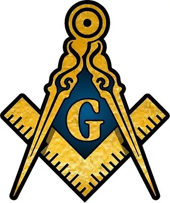 ProSticker (One) Masonic Freemason Decal Sticker  6 -12  Choice Of Size • $25.95