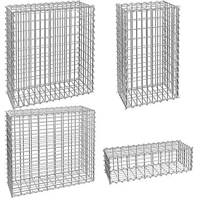 Gabion Baskets  Stone Cages Retaining Wall Basket Wire Garden Privacy Screen • £37.99