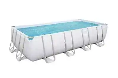 Bestway 56465 18Ft Pro Silver Rectangle Framed Swimming Pool • £1250