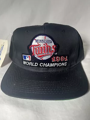 Vintage Minnesota Twins 1991 World Champion Sports Specialty Snapback Hat • $30