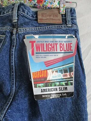 Edwin Twilight Blue American Slim Deadstock Vintage Taper Jeans 30 34 Nwt New • $39.99