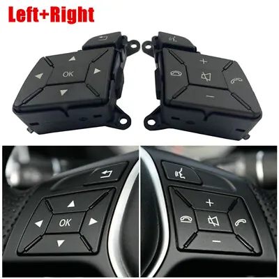 Auto Steering Wheel Control Menu Switch Button 2Pcs/Set For Benz W204 X204 W212 • $46.68