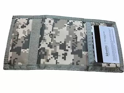 Tri-Fold ACU Army Military Digital Camo Wallet Money Cash Card Clip ID Holder  • $8.99