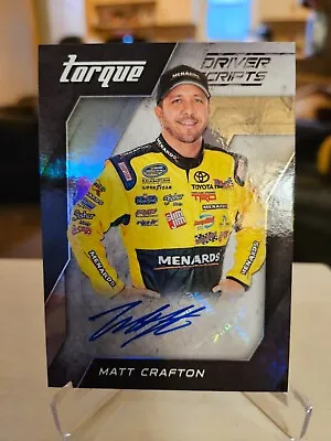 2016 Panini Torque Driver Scripts Matt Crafton #DS-MC Autograph • $12.99