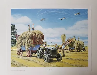 Trevor Mitchell  - Fordson & Women' Land Army - WW2 Land Girls Tractor Art Print • £8.50