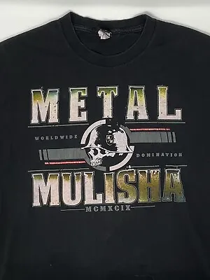 Vintage Metal Mulisha Dirt Bike Bike Skull Black T Shirt (L) • $20