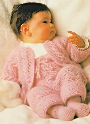 1460 Baby's First Outfit 18  DK Vintage Knitting Pattern Reprint • £3.49