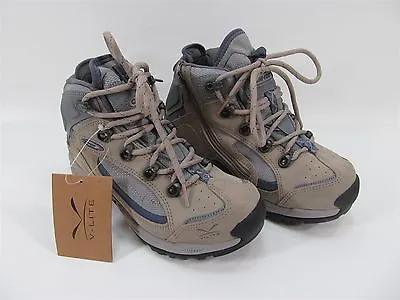 Hi-tec V-lite Quick Zip Hiking Stone/light Grey/lilac Womens Shoes Size 5.5 Usa • $28.68