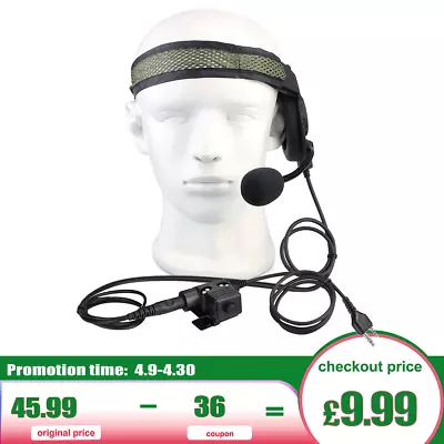 Z Tactical Military Headset For Midland LXT210 LXT216 G300 GXT450 GXT500 GXT310 • £9.99