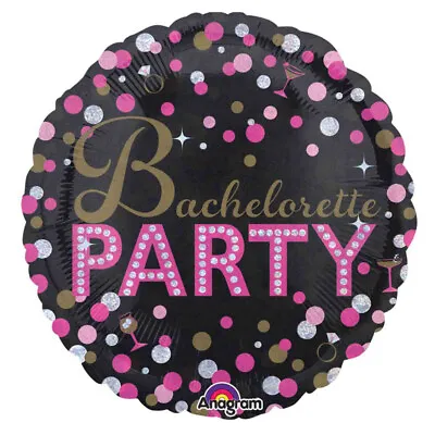 Bachelorette Party Supplies Holographic Foil Balloon Hens Bridal Decoration • $7.49