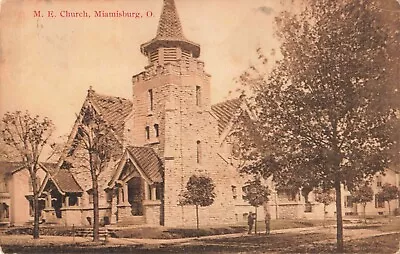 M.E. Church Miamisburg Ohio OH Methodist Episcopal 1912 Postcard • $14.95