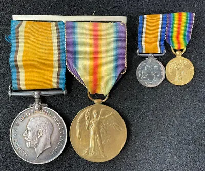 £80 • Buy WW1 British War Medal & Victory Medal & Miniature Group,  Royal Artillery