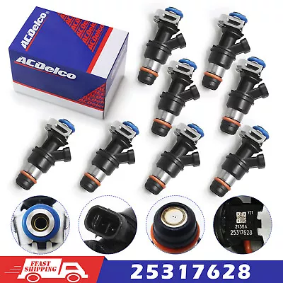 8Pcs Fuel Injectors 25317628 For 99-07 Chevy Silverado GMC 4.8/5.3/6.0L NEW • $45.99