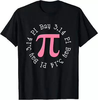 Pi Day Math Graphic Women And Girls Pi Symbol Pink March 14 T-Shirt • $12.99