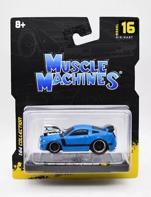 Maisto Muscle Machines 2013 Ford Mustang Boss 302 (Blue) 1:64 Scale • $1.99