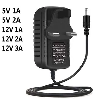 5V 12V 1A 2A 3A LED Strip 100-240V Charger AC/DC Adapter Power Supply UK Plug. • £5.50