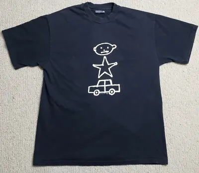 Vtg Hanes 1991 U2 Zoo Tv Tour Auburn Hills Black Graphic Single Stitch T Shirt L • $99.99