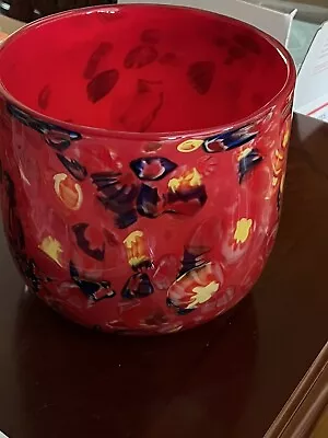 Murano Art Glass Millefiori Large Vase • $119.99