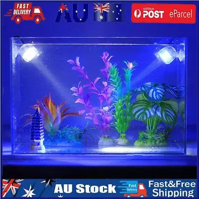 1W Mini Waterproof Aquarium LED Spotlight Submersible Light Fish Tank Underwater • $14.39