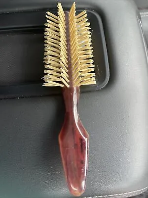 Vintage USA Tortoise Shell Handle Hairbrush • $21