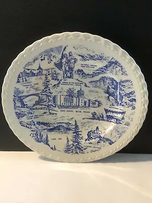 Vintage OREGON By Vernon Kilns Collectors Plate  Oregon ~10 1/4  MADE IN U.S.A  • $19.75