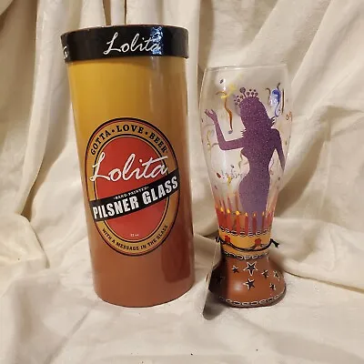 Lolita Pilsner Birthday Surprise Gotta Love Beer Holiday 22oz Hand Painted New  • £17.85