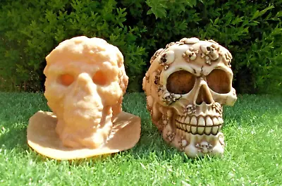 Skull 12cm X 14cm Latex Mould Moulds Mold Molds • £15