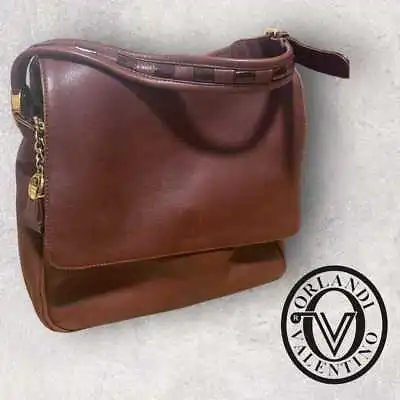 Valentino Shoulder Bag Tote Bag Vintage Brown Women's Fashionable Used Japan • $88