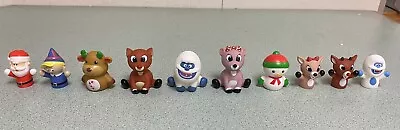 Lot Of 10 Bumble Rudolph Red Nosed Reindeer Island Of Misfit Toys Puppet Figures • $24.99