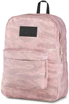 Jansport Superbreak Backpack JS0A3P7E66L ROSE SMOKE TIGER CAMO • £33.24