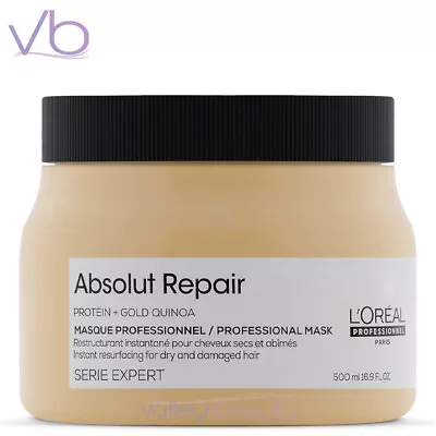  L'OREAL Serie Expert Absolut Repair Masque | Medium - Thick Damaged Hair 500ml • $50