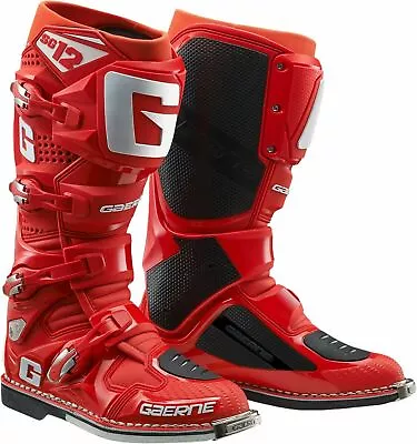 Gaerne SG-12 Boot Adult Solid Red Motocross Off Road Dirt Bike Boots • $504.99