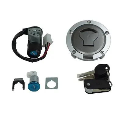 Universal Motorcycle  Ignition Switch Fuel Gas Cap Seat Lock W/Key Set Durable • $50.99