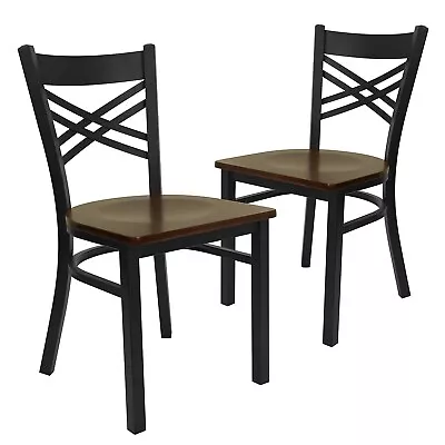 Flash Furniture HERCULES Series Traditional Metal/Wood Restaurant Dining Chair • $228.43